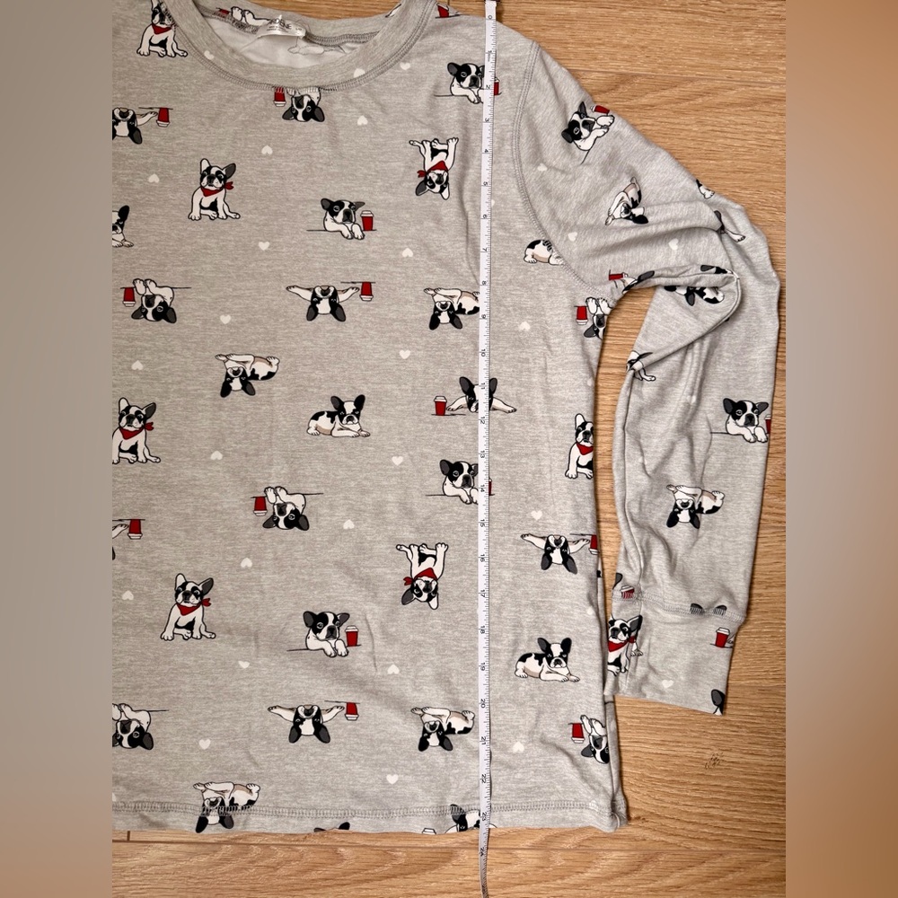 ARDENE - Ultra Soft - Gray Pajamas with Dog Puppy Print - Picture 4 of 10